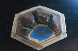 3D Catan Gold Tile