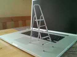 3D-printable scale model of a ladder