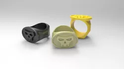 3D SKULL RING