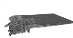 3D Topo - Montana