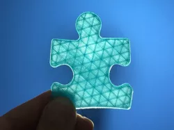 Autism Awareness Puzzle Piece - Light it up blue