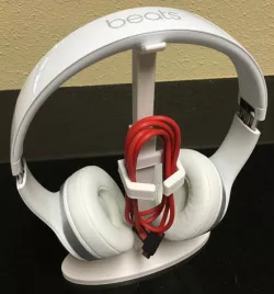 beats or other headset stand w/ cord holder.