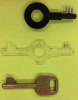 Concealable Universal Handcuff Key