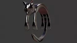 cat shape ring