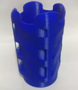 Cubed round vase
