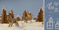 Deer & House & Tree Cookie Cutter