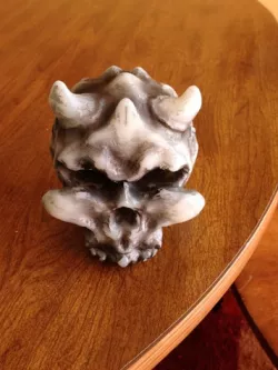 Demon Skull solid art piece
