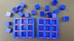 Display Tray for Infill Pattern and Infill Density