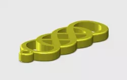 Double Infinity Keychain