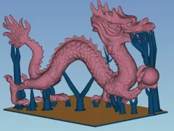 Dragon with support
