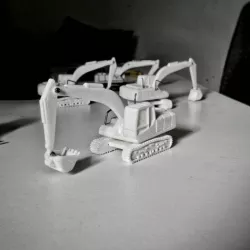 Easy to print Excavator Model Kit