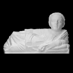 Etruscan figure of a lying man