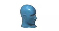 Figurine, bust, - head on a stand
