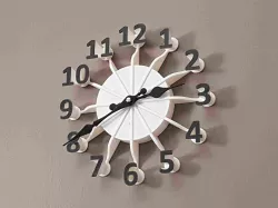 Floating Numbers Clock