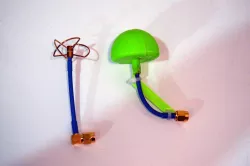 FPV Cloverleaf antenna cover and angler