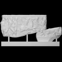 Fragment of a marble sarcophagus