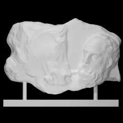 Fragment of an Attic funerary stele