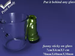 Funny Sticky on Glass