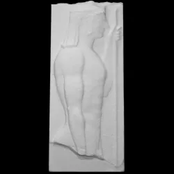 Grave stele with man in relief