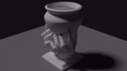 Hand holding Cup