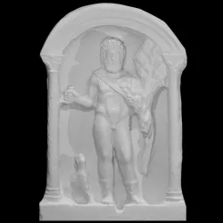 Heracles stealing the apples of the Hesperides