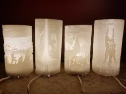 Hogwarts lithophane lamp