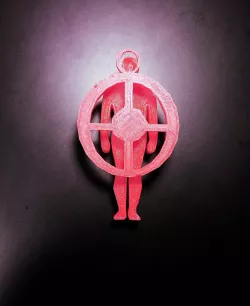 human death key chain