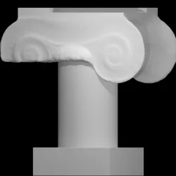 Ionic column capital