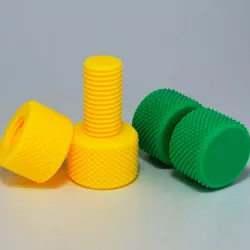 Knurling bolt and nut