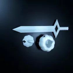 Light-up Jack-o-Lantern with Sword
