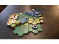 Locking Hex Terrain Wood Floor