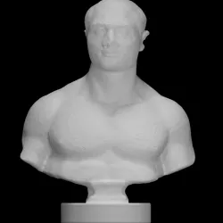 Male portrait bust