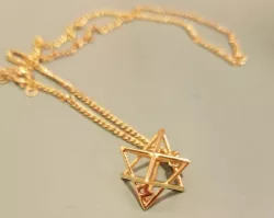 MILOSAURUS Tetrahedral 3D Star of David Pendant