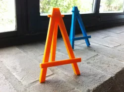 Mini caballete easel - prints in one piece