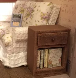 Miniature Side Table / Bookcase 3D Printed in Wood
