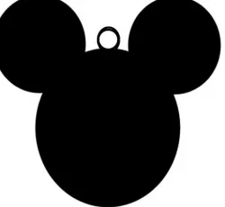 Mouse ears keychain