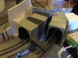 N Scale Model Train Tunnel Liners - 8 - 4 Straight, 4 Angled
