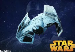 Nave de Combate Star Wars dibujo 3D