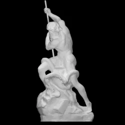 Neptune fighting an Octopus