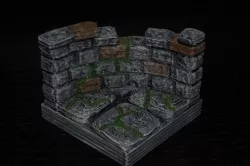 OpenForge Curved Ruined Wall Tile