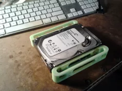 Optical drive bay to hard drive bay sled or rails