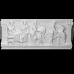 Ossuary in the form of a sarcophagus