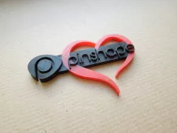 Pinshape loves you! in dual color
