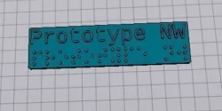 Prototype NW Braille Label