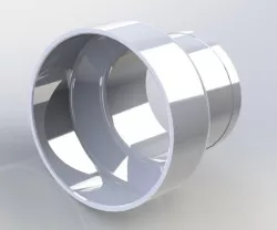 Round reducer 4 to 3 inches dia