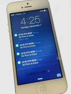 Send Text Message from 3D Printer to Phone Using littleBits