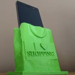 Shopping Bag Phone Stand