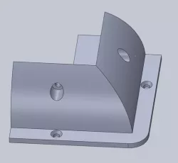 Solar panel bracket for RV roof