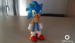 Sonic - 3dPrint - 3dFactory 3dPrintable ZERO Support
