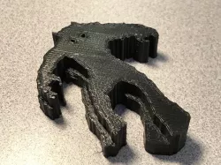 Space invader monster keychain